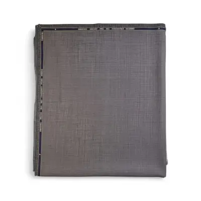 Tela de traje gris de lana Super 150s - miniatura 2