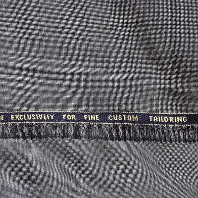 Tela de traje gris de lana Super 150s - miniatura 4