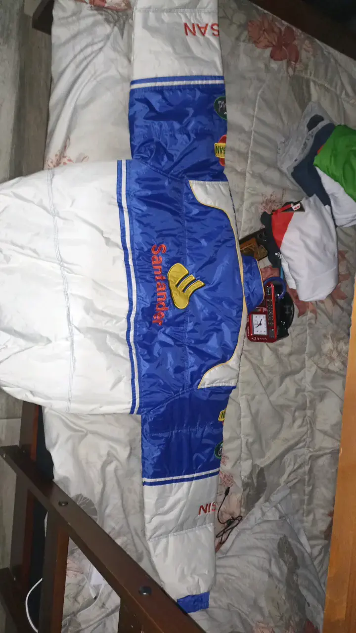 Chaqueta de carreras Nissan azul y blanca - 2