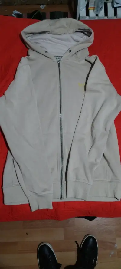 Polerón Burton con cierre y capucha (Full Zip) Bei - miniatura 1