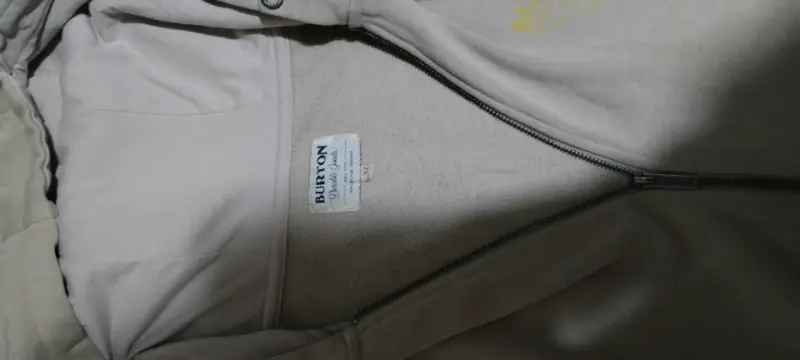 Polerón Burton con cierre y capucha (Full Zip) Bei - 2