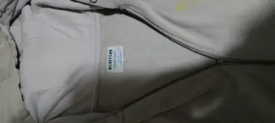 Polerón Burton con cierre y capucha (Full Zip) Bei - miniatura 2