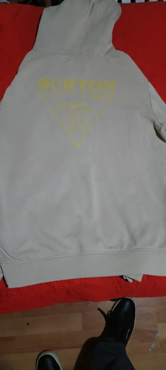 Polerón Burton con cierre y capucha (Full Zip) Bei - 3