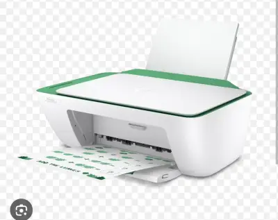 Impresora multifuncional HP DeskJet 2336 blanca y verde - miniatura 1