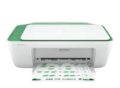 Impresora multifuncional HP DeskJet 2336 blanca y verde - miniatura 2