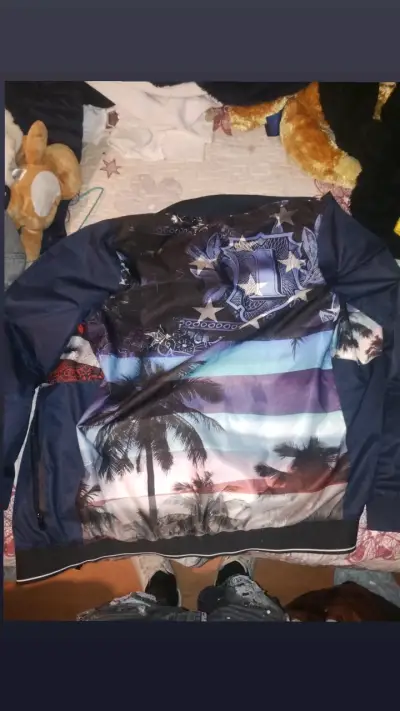 Chaqueta bomber estampada Stay Awesome - miniatura 2