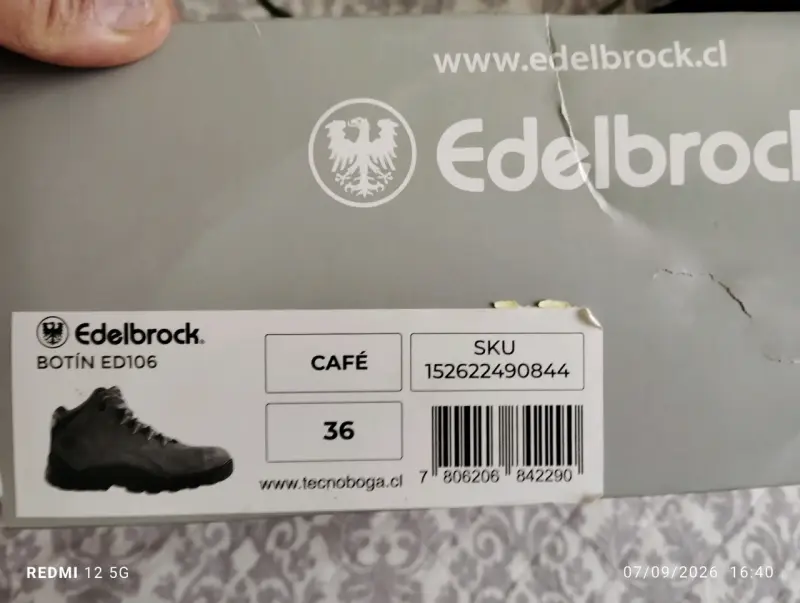 Botines de trekking Edelbrock café talla 36 - 2