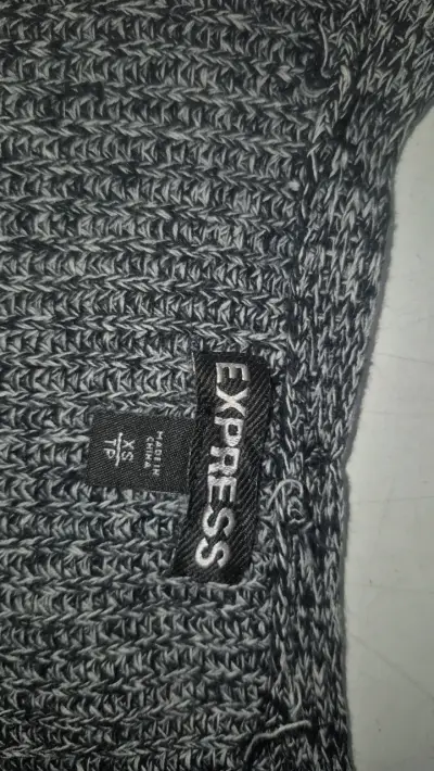 Suéter gris de punto Express para mujer - miniatura 2