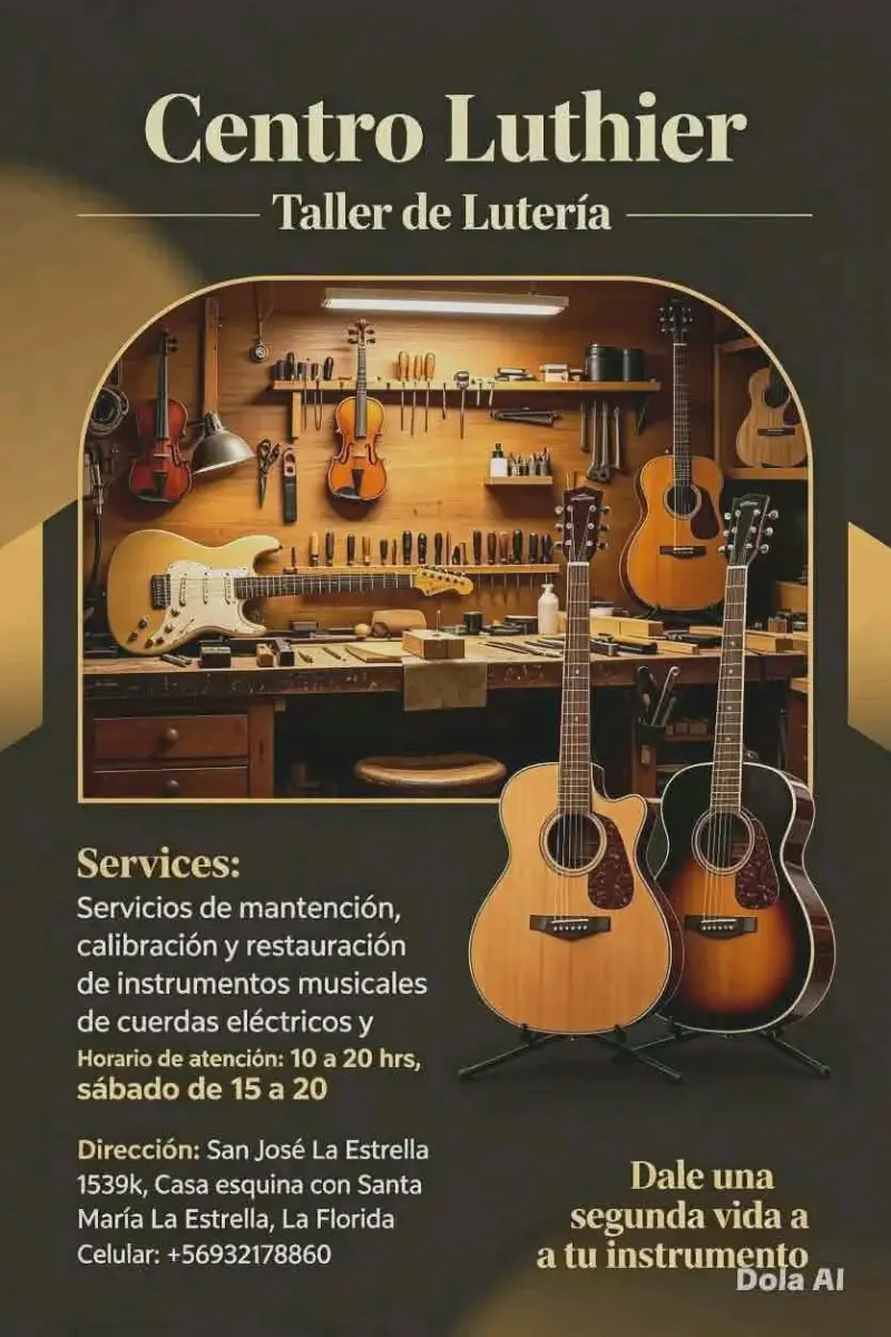 Servicio de Luthier reparación de instrumentos - 1