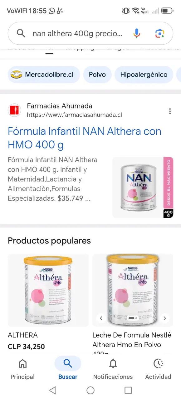 Fórmula Infantil NAN Althéra HMO 400g - 2