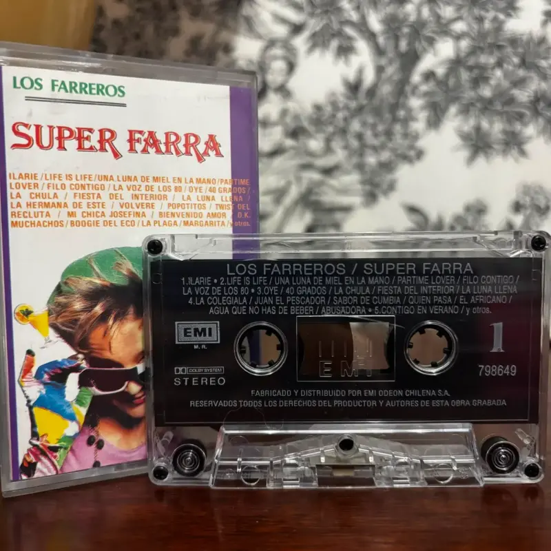 Cassette Super Farra - Los Farreros 1993 Chile - 3