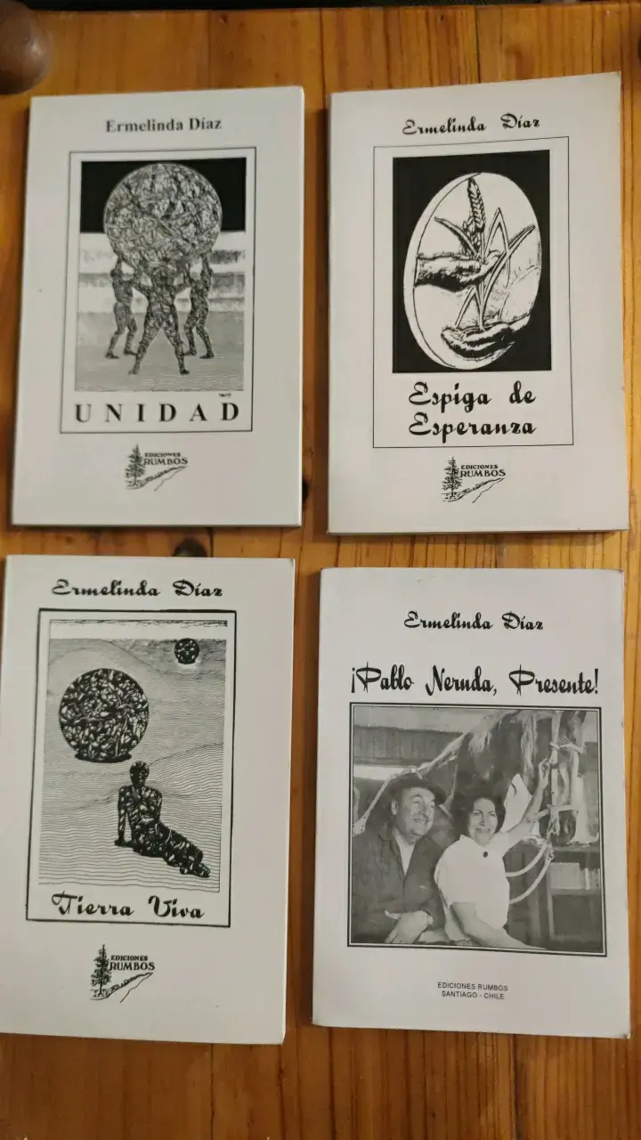 Colección de libros de poesía de Ermelinda Díaz