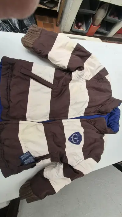 Chaqueta Tommy Hilfiger reversible azul y marrón - miniatura 1