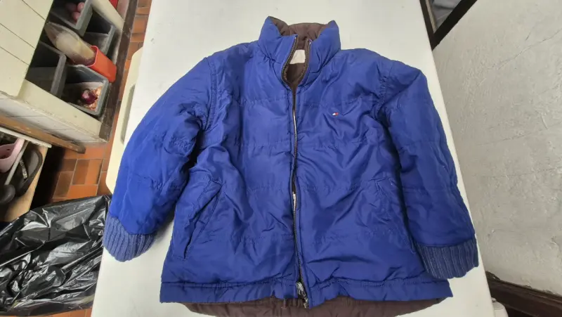 Chaqueta Tommy Hilfiger reversible azul y marrón - 3