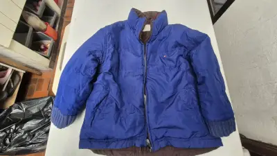 Chaqueta Tommy Hilfiger reversible azul y marrón - miniatura 3