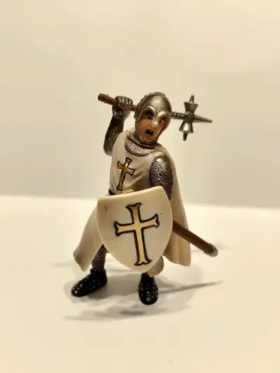 Figura Schleich Caballero Medieval Con Maza Y Escu - miniatura 1