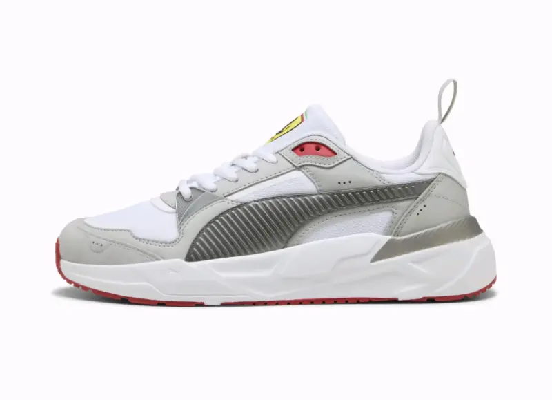 Zapatillas deportivas Puma Ferrari blancas y grises - 1