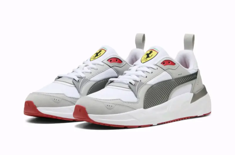 Zapatillas deportivas Puma Ferrari blancas y grises - 2