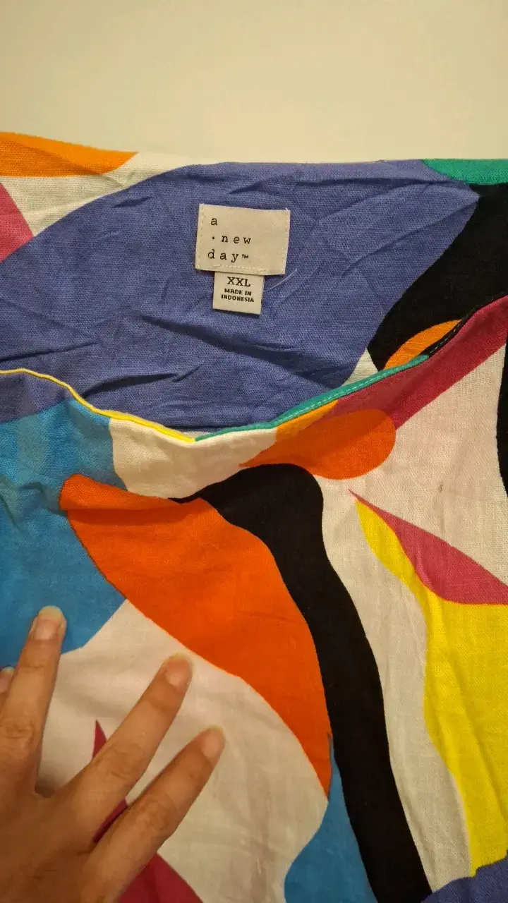 Vestido sin mangas estampado multicolor talla XXL - 2