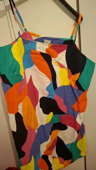 Vestido sin mangas estampado multicolor talla XXL - miniatura 3