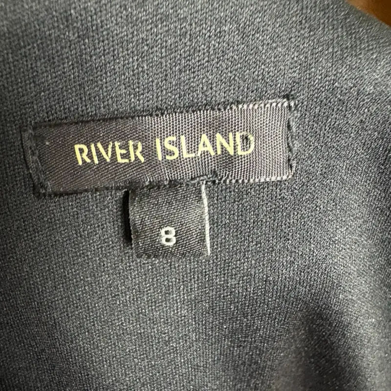 Vestido River Island negro y blanco talla S - 5