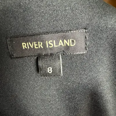 Vestido River Island negro y blanco talla S - miniatura 5