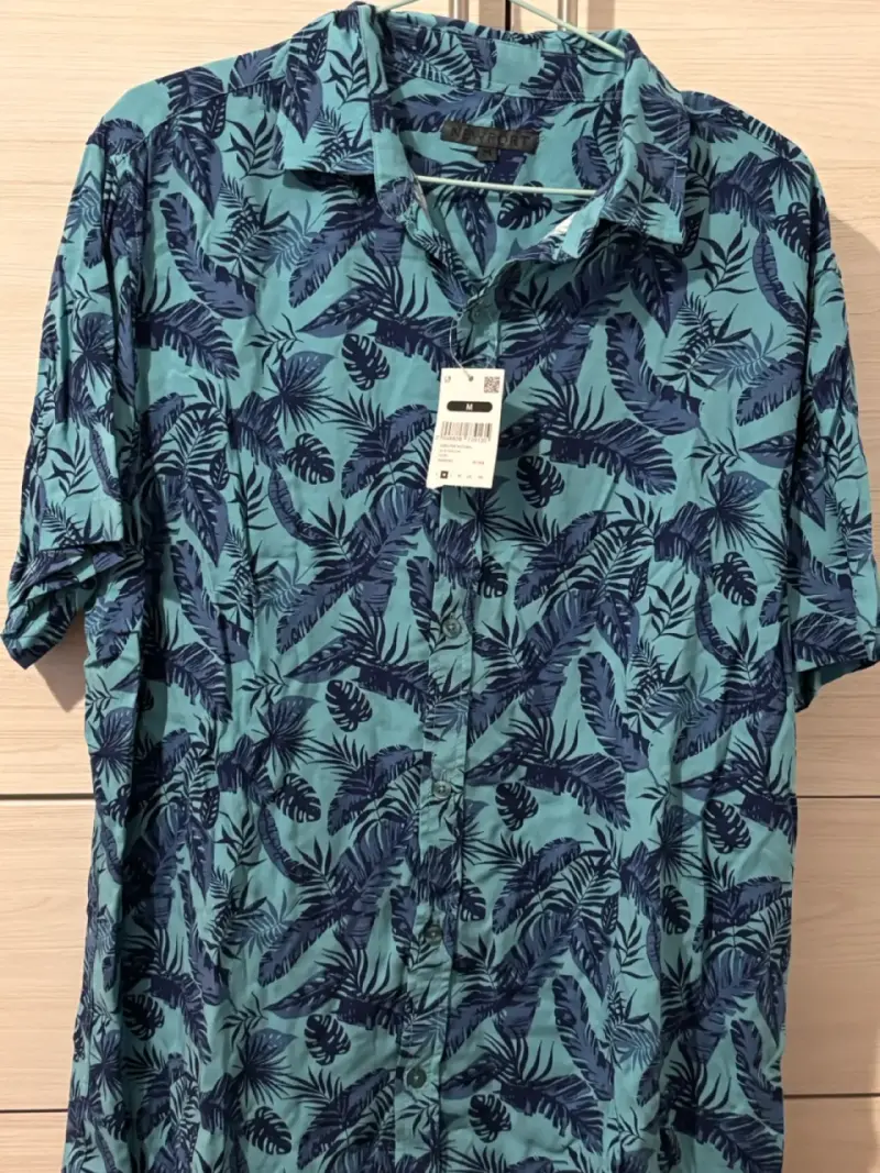Camisa hawaiana Newport azul - 1
