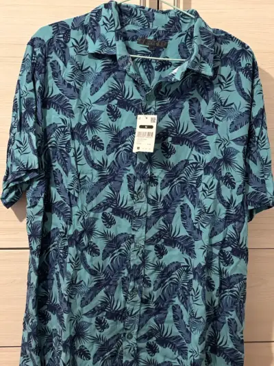 Camisa hawaiana Newport azul - miniatura 1