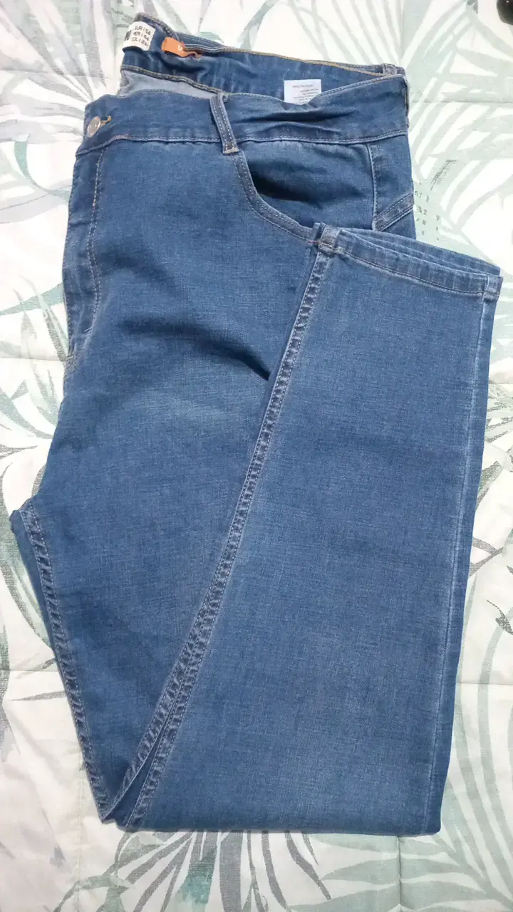 Jeans azul para mujer Amicanino talla 54 - 4