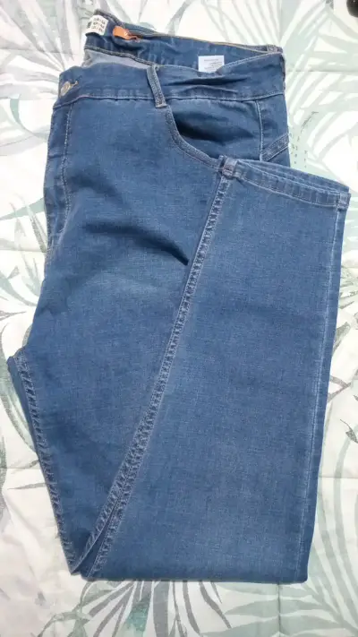 Jeans azul para mujer Amicanino talla 54 - miniatura 4
