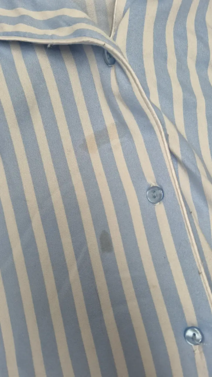 Pijama de rayas azul y blanco para mujer - 2