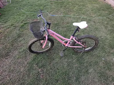 Bicicleta infantil rosa Oxford con canasto - miniatura 1