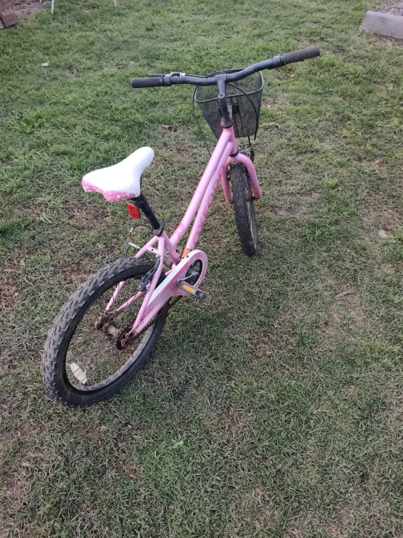 Bicicleta infantil rosa Oxford con canasto - 3