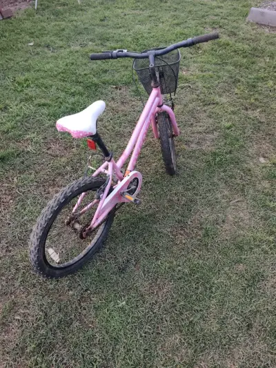 Bicicleta infantil rosa Oxford con canasto - miniatura 3