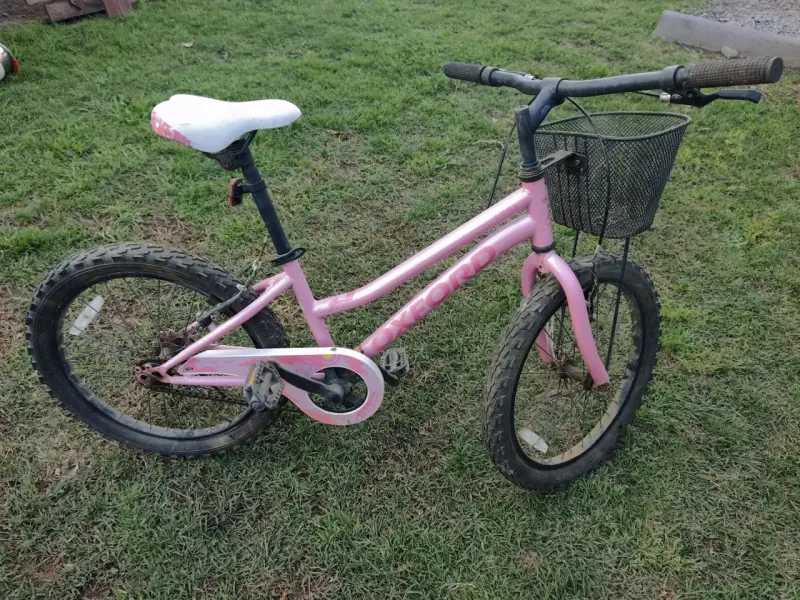 Bicicleta infantil rosa Oxford con canasto - 4