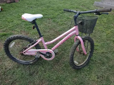 Bicicleta infantil rosa Oxford con canasto - miniatura 4