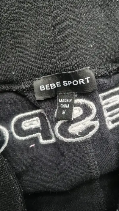 Pantalones deportivos negros Bebe Sport - miniatura 3