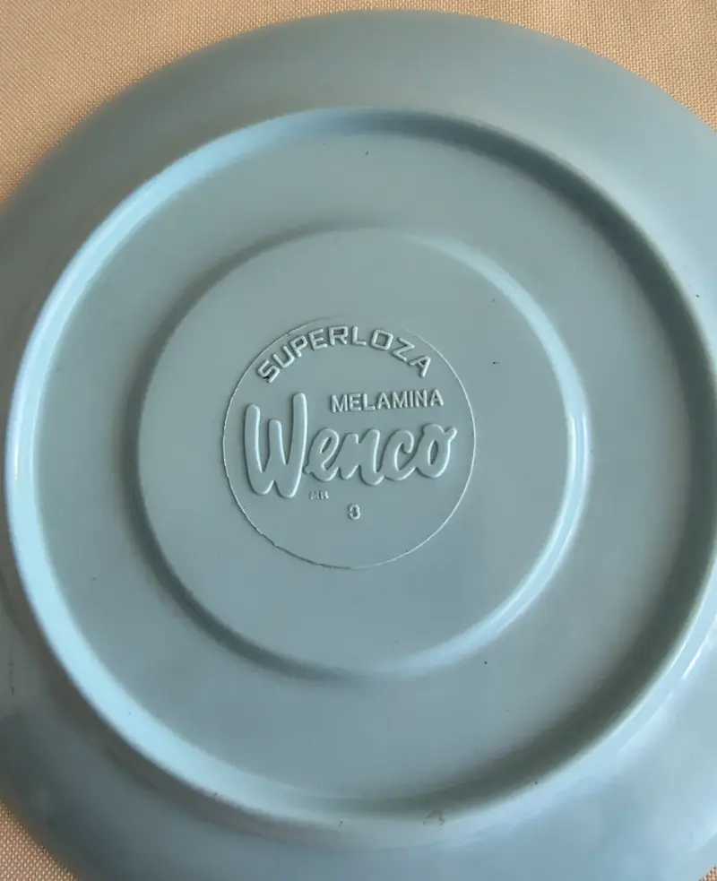 Platos (Tamaño Te ) Vintage Melamina Wenco - 3