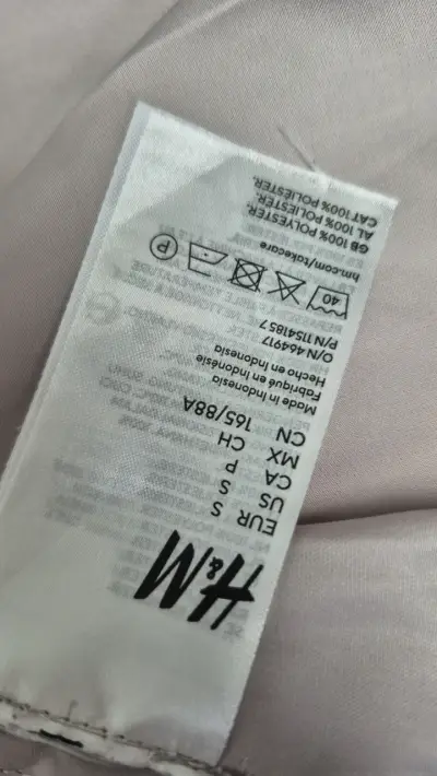 Conjunto de pijama satinado rosa H&M - miniatura 3