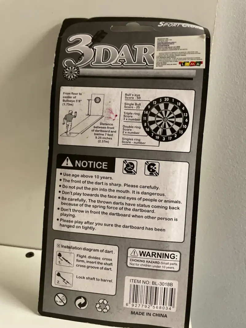 Juego de 3 dardos con diseño de bandera - 4