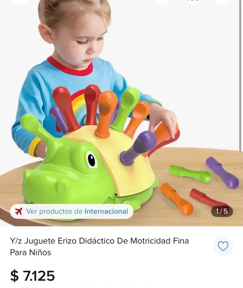 Juguete Erizo Didáctico de Motricidad para Niños - 2