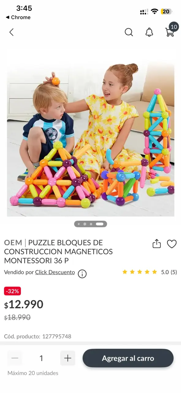 Bloques Magnéticos de Construcción Montessori 36 Piezas - 3