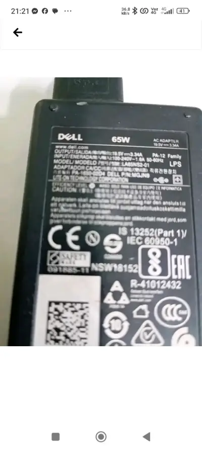 Cargador Dell 65W para Laptop - miniatura 1