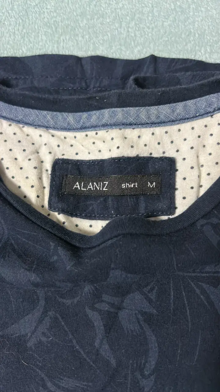 Polera estampada azul Alaniz para hombre - 3