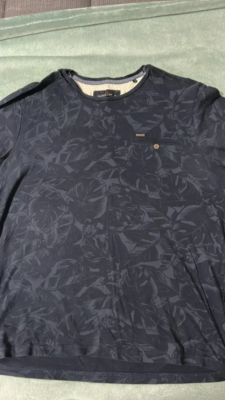 Polera estampada azul Alaniz para hombre - 4