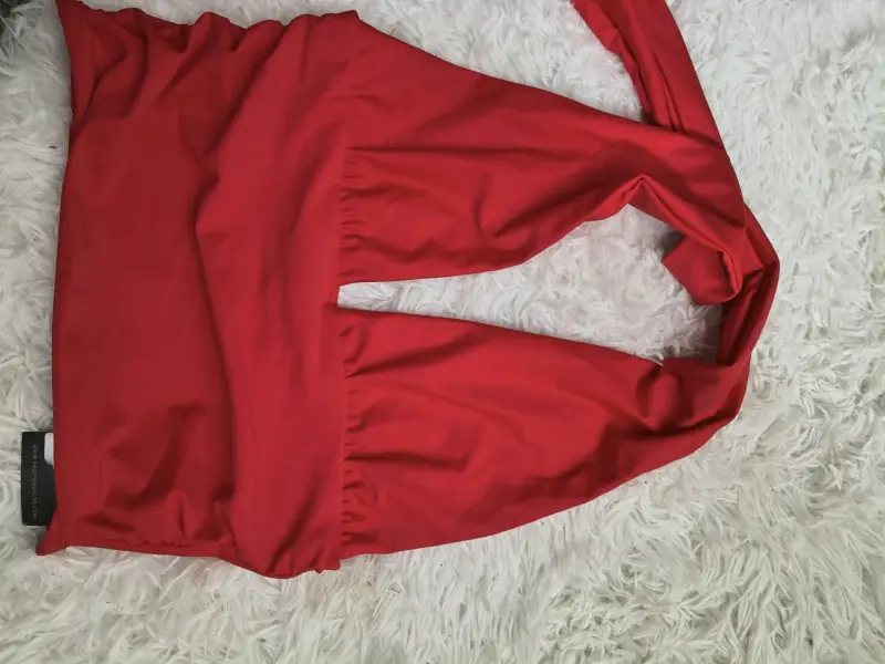 Polera beige de textura única para mujer - 12