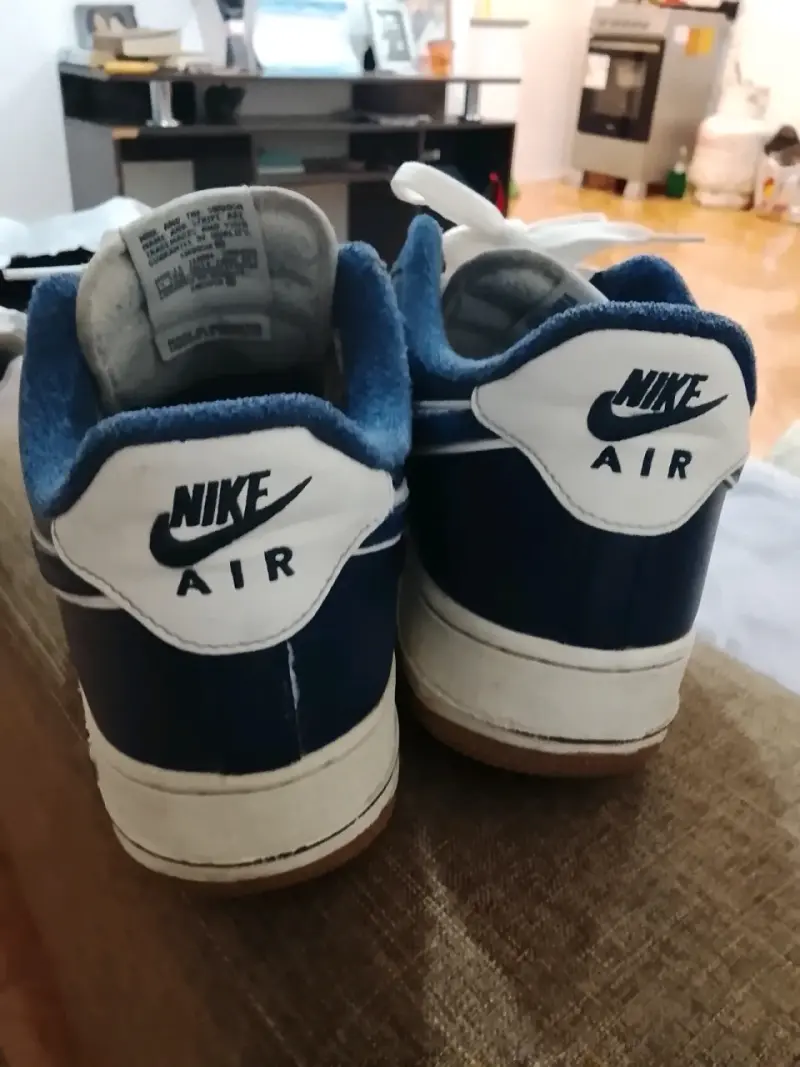 Zapatillas Nike Air Force 1 Azul y Blanco - 2
