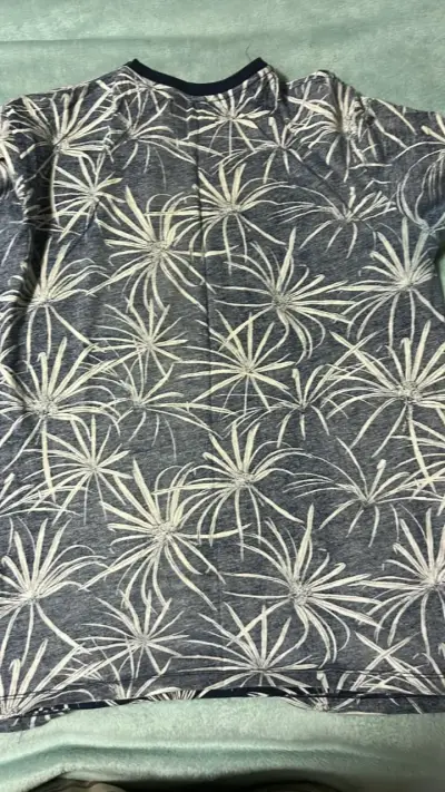 Polera estampada azul Zara Man - miniatura 4