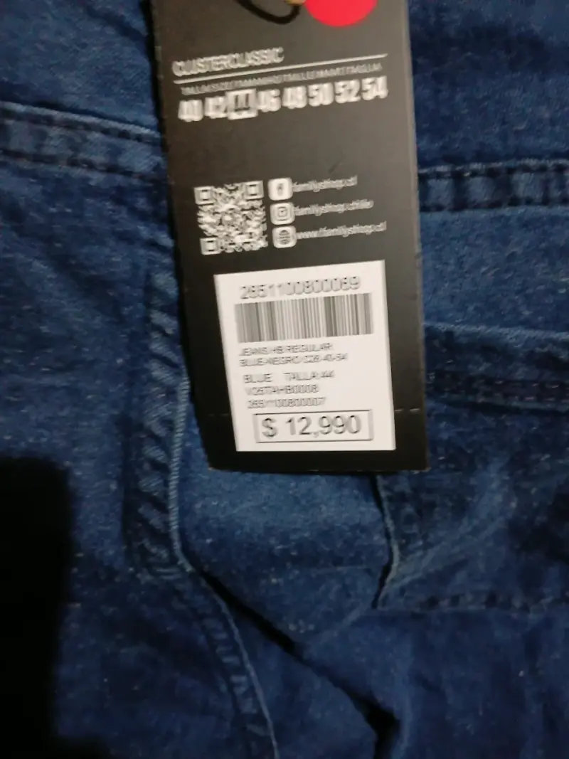 Jeans azul regular para hombre - 1