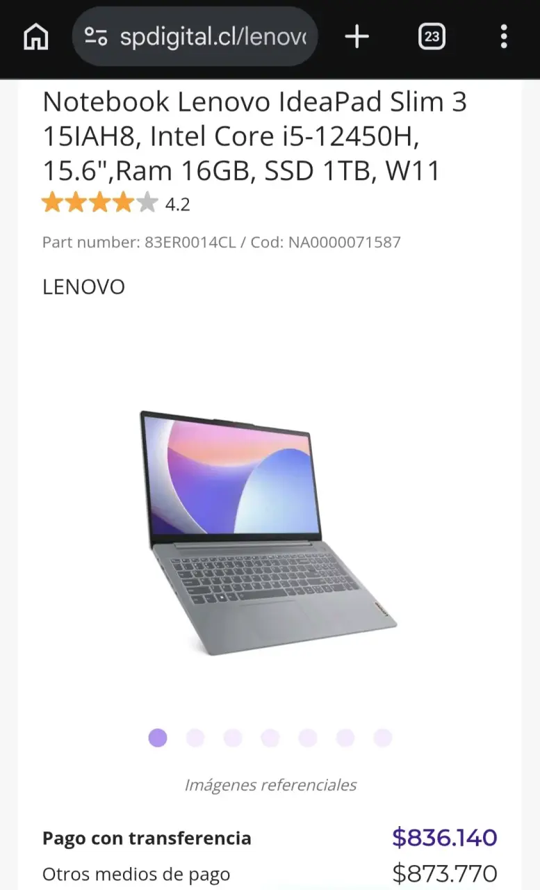 Notebook Lenovo IdeaPad Slim 3 Intel Core i5 16gb - 4